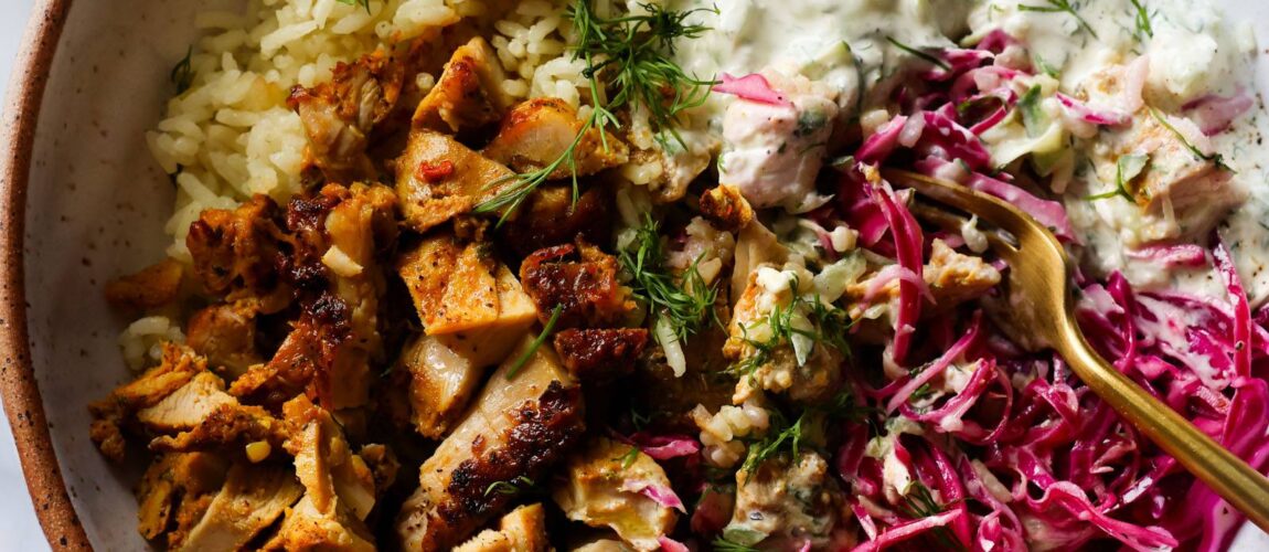 Trader Joe’s Chicken Shawarma with Lemon Rice