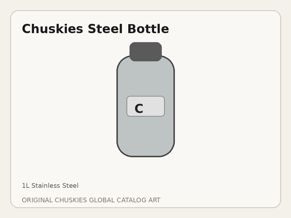 Premium 1L Stainless Steel Bottle