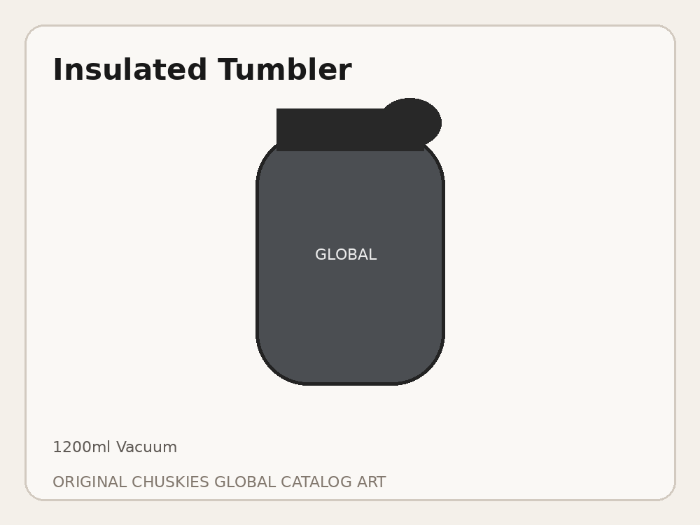 Vacuum Insulated 1200ml Tumbler