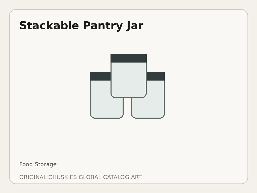 Stackable Pantry Storage Jars