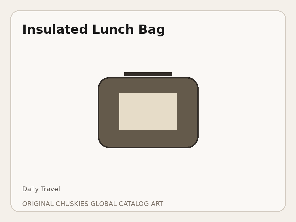 Insulated Travel Lunch Bag